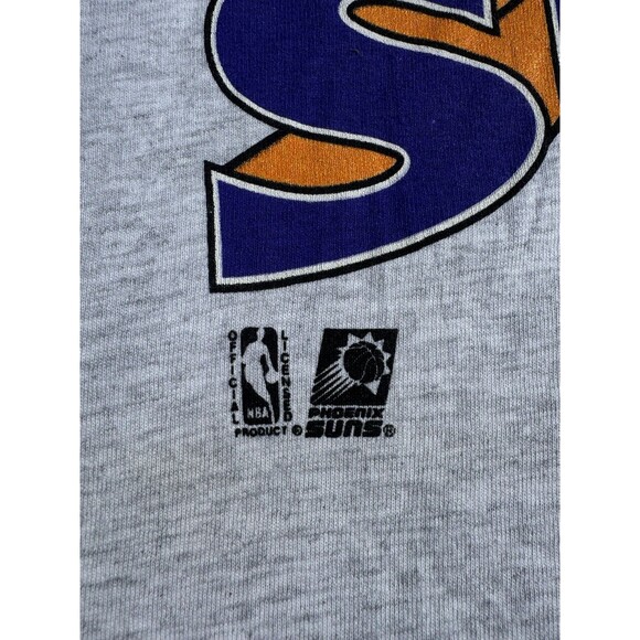 Vintage 90s Phoenix Suns Single Stitch Grey T-Shirt Trenche Ultra NWT Size XL - Picture 3 of 10